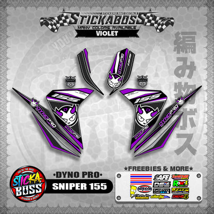 SNIPER 155 STICKER DECALS ( DYNO PRO )【WITH FREEBIES】