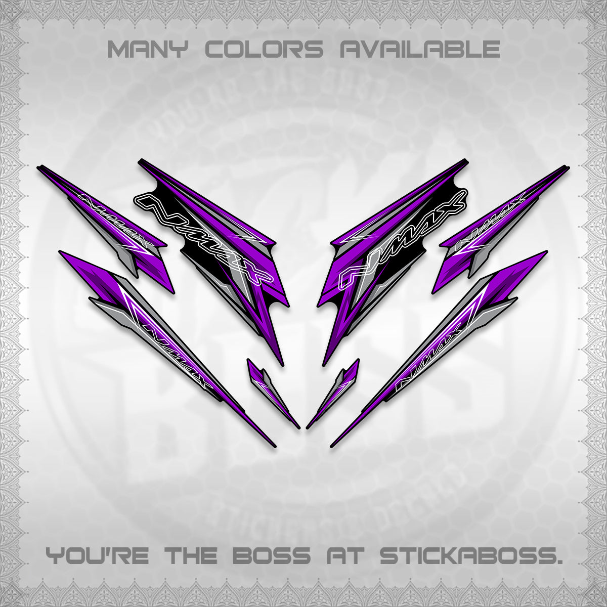 NMAX V2 DECALS (2024 NM 00-A1 STYLE) STICKER DECALS By STICKABOSS