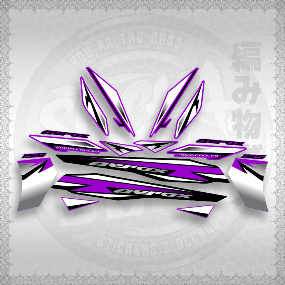 AEROX 155 V2 INDO-MALAY CONCEPT ( MALAYSIAN COMTOM 3 ) STICKER DECALS By STICKABOSS