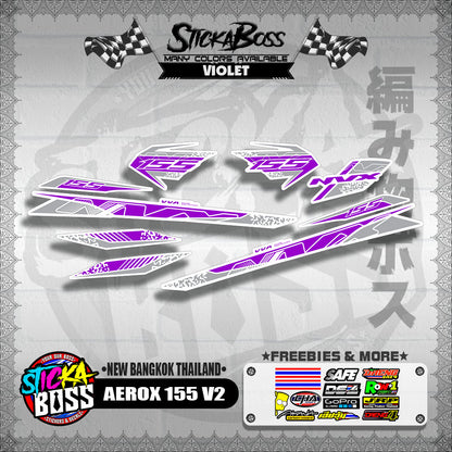 AEROX 155 V2 DECALS ( NEW BANGKOK THAILAND )【WITH FREEBIES】