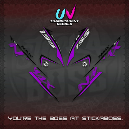 NMAX V1 THAI UV TRANSPARENT DECALS (2020 DESIGN) STICKER DECALS By STICKABOSS