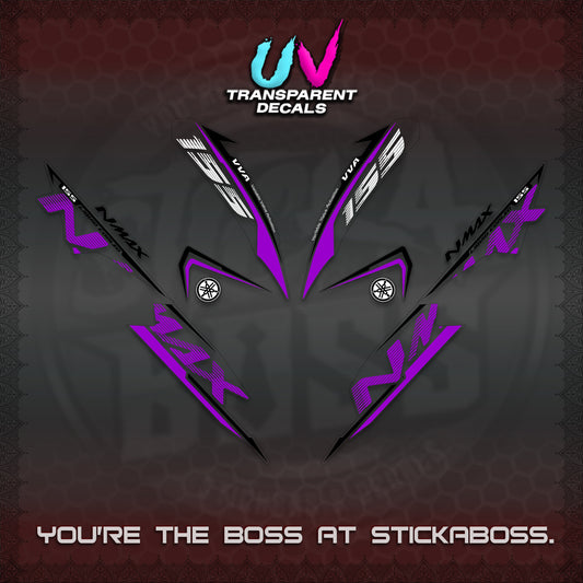 NMAX V1 THAI UV TRANSPARENT DECALS (2020 DESIGN) STICKER DECALS By STICKABOSS