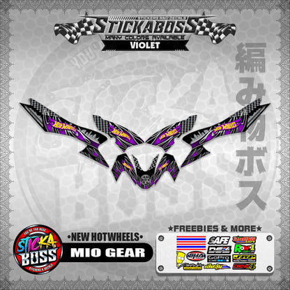 MIO GEAR STICKER DECALS ( NEW HOTWHEELS )【WITH FREEBIES】