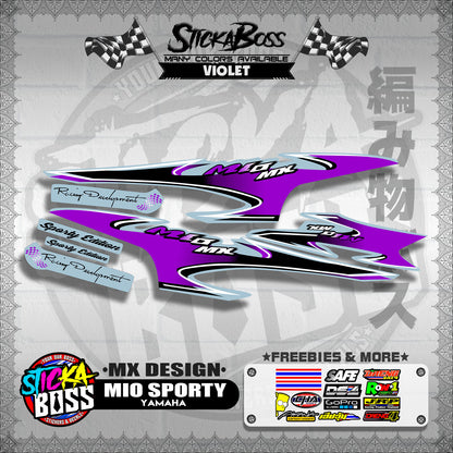 MIO SPORTY STOCK DECALS ( MX DESIGN )【WITH FREEBIES】