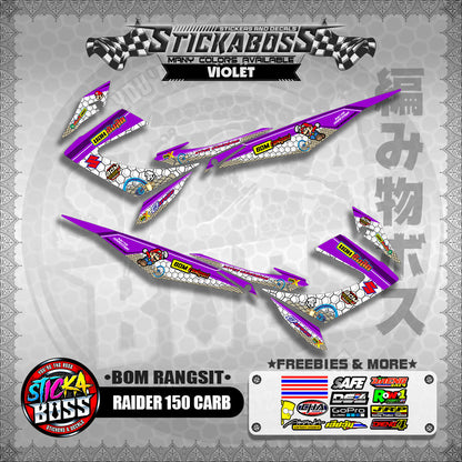 RAIDER 150 CARB INDO DECALS ( BOM RANGSIT )【WITH FREEBIES】