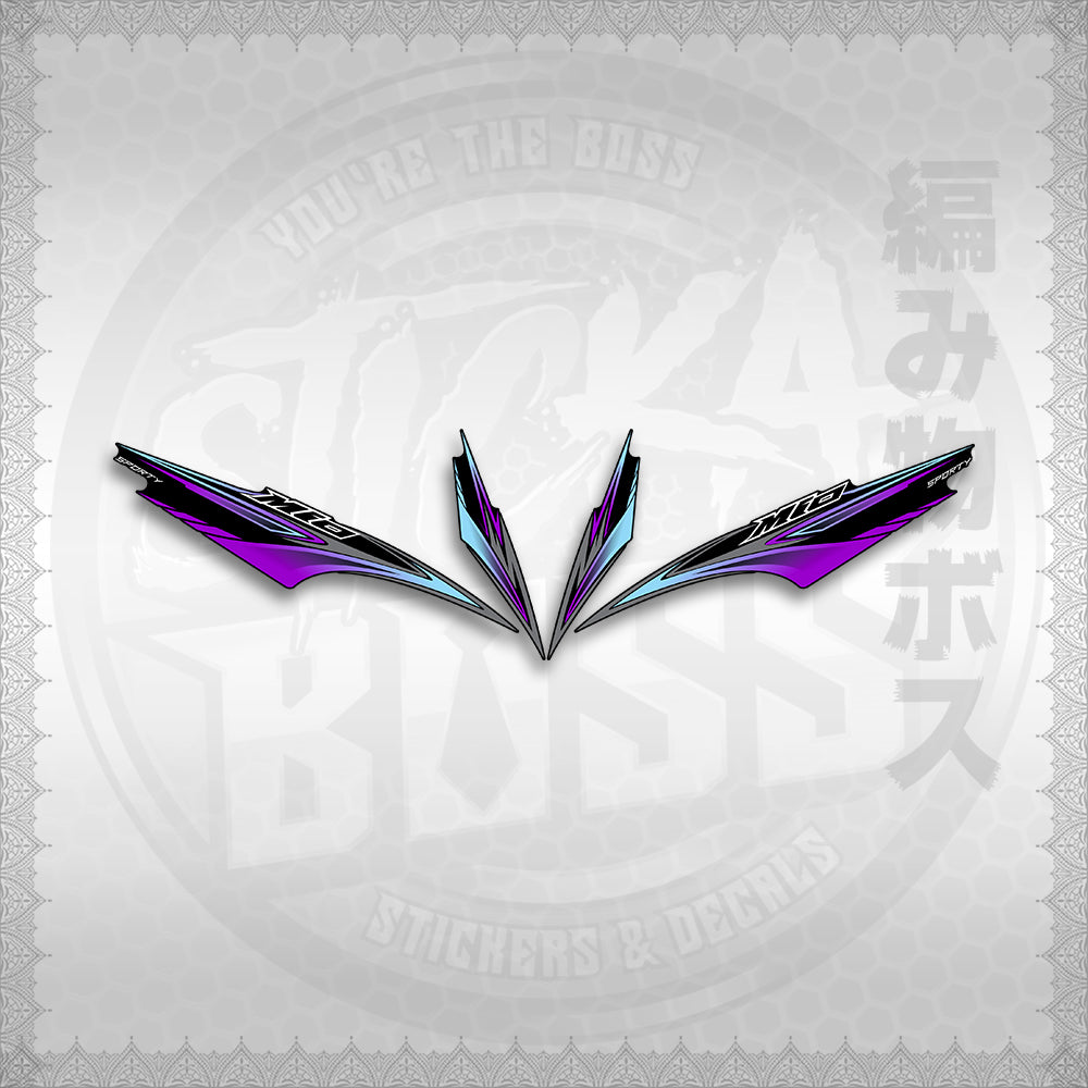 STICKER DECALS for MIO SPORTY / SMILE INDO (MSPMOA4) By STICKABOSS (SOFIE LAMINATED WATERPROOF)