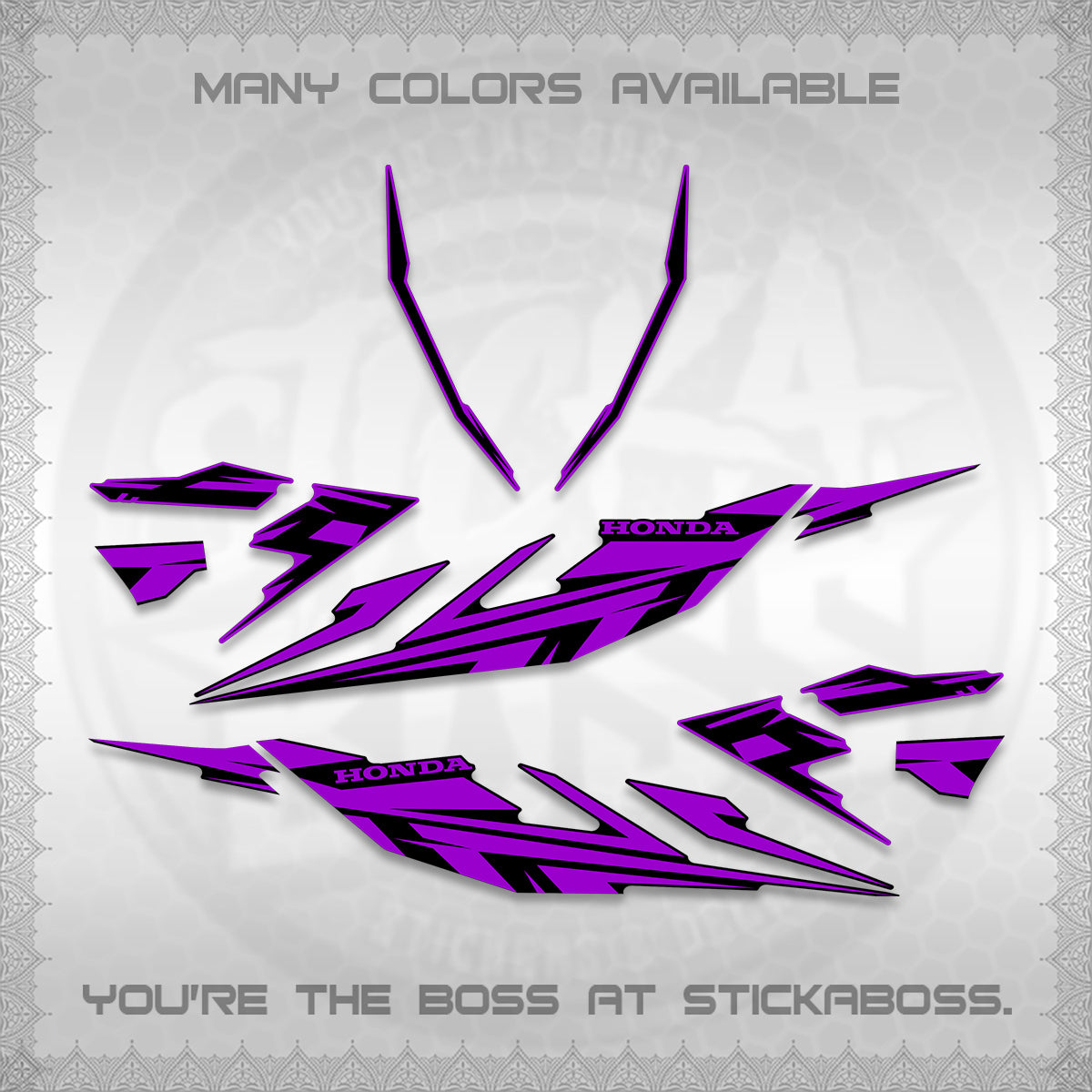 CLICK 125 V4 DECALS (2026 MINIMAL 001 DESIGN) STICKER DECALS By STICKABOSS