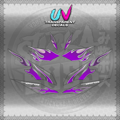 【PREMIUM UV PRINT】TRANSPARENT AEROX V3 ALPHA TURBO (AV3LEFIMO) 【WITH FREEBIES】