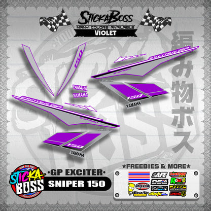 SNIPER 150 STOCK DECALS ( GP EXCITER )【WITH FREEBIES】