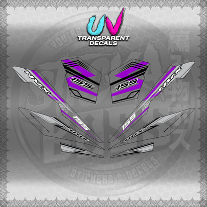 【PREMIUM UV PRINT】TRANSPARENT AEROX V3 ALPHA TURBO INDO (AV3NVRAST) 【WITH FREEBIES】