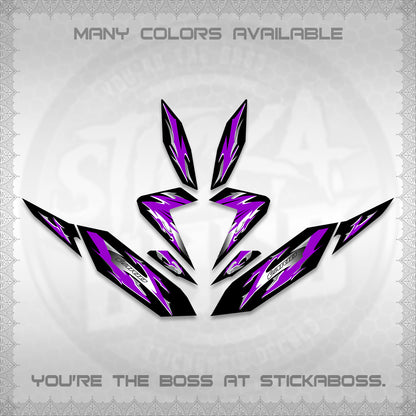 CLICK 125 V4 VARIO DECALS (2026 MODERN TRIBAL DESIGN) STICKER KITS By STICKABOSS