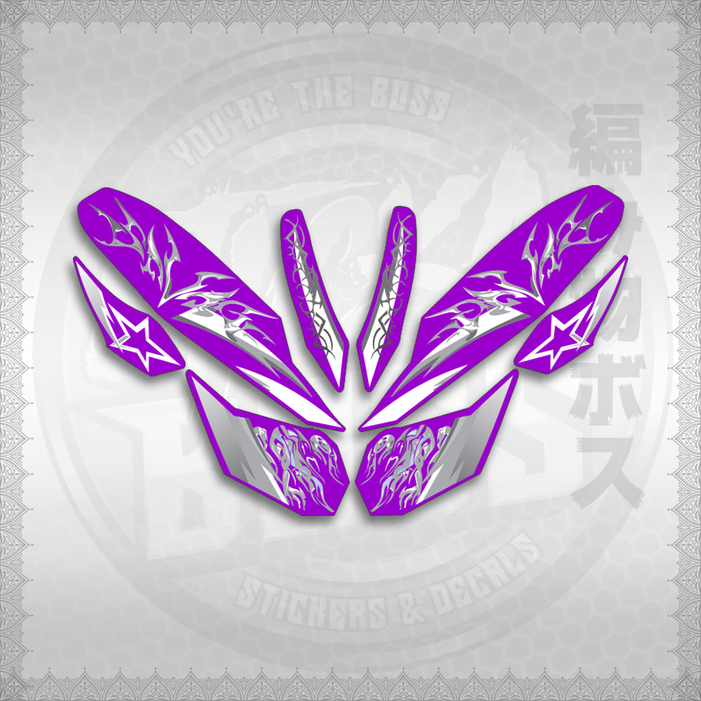 STICKER DECALS for CLICK 125 V3 (CV3VALEKYSH) By STICKABOSS (SOFIE LAMINATED WATERPROOF)