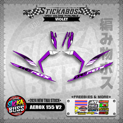 AEROX 155 V2 STICKER DECALS ( 2024 NEW THAI STOCK )【WITH FREEBIES】