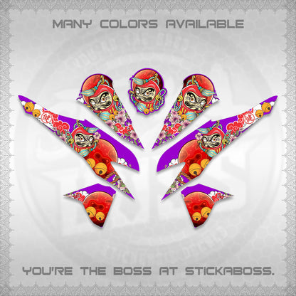 CLICK 125 V2 VARIO DECALS (DARUMA CLOUDS DESIGN) STICKER DECALS By STICKABOSS (Copy)
