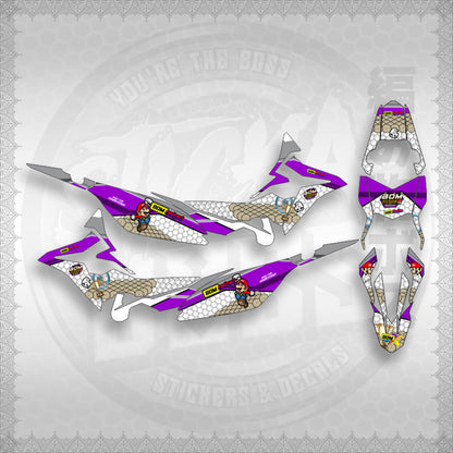 STICKER DECALS for XRM 125 FI FULL DECALS (X125FBORA) By STICKABOSS (SOFIE LAMINATED WATERPROOF)