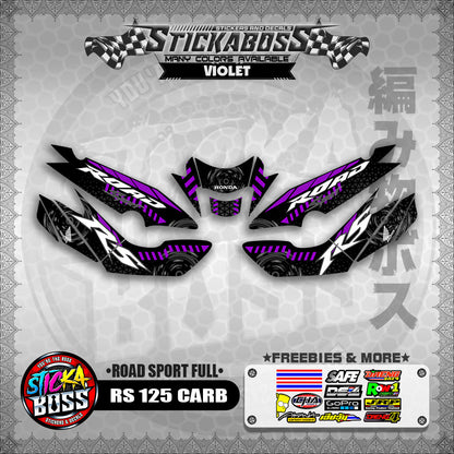 RS 125 CARB STICKER FULL DECALS ( ROAD SPORT FULL )【WITH FREEBIES】