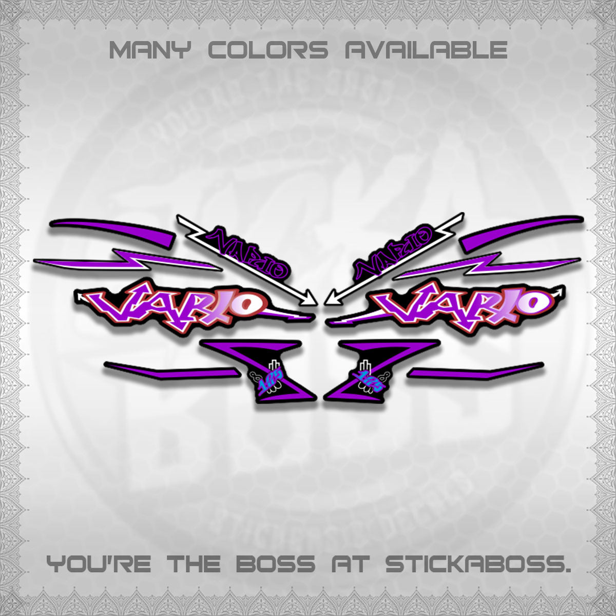 CLICK V2 INDO/MALAY VARIO DECALS (GRAFITY VARIO MOTIF)STICKER DECALS BY STICKABOSS