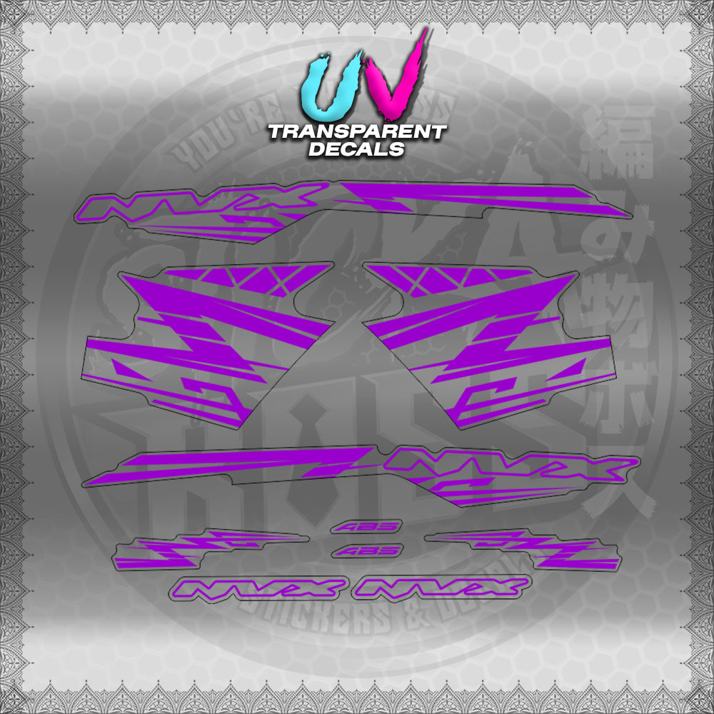 【PREMIUM UV PRINT】TRANSPARENT AEROX V3 ALPHA TURBO INDO (AV314ARV9S)【WITH FREEBIES】