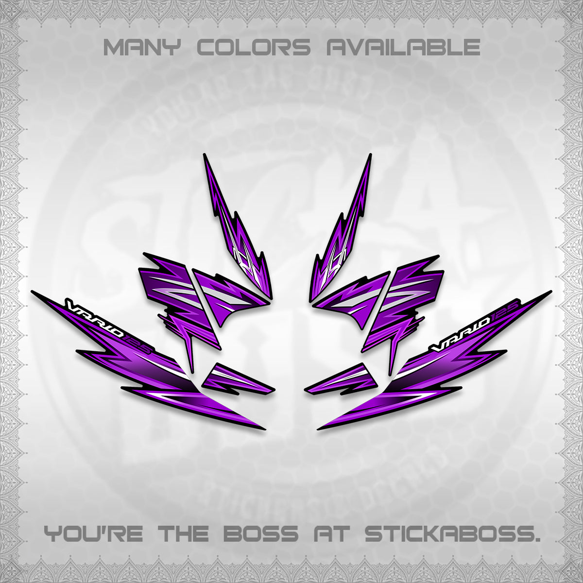 CLICK 125 V4 INDO VARIO DECALS (2026 VANDOREN STYLE) STICKER DECALS By STICKABOSS