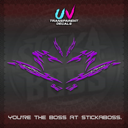 CLICK 125 V4 INDO VARIO UV TRANSPARENT DECALS (2026 NUSANTARA STRIPING) STICKER DECALS By STICKABOSS