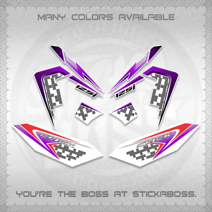 CLICK 125 V4 VIETNAM FOR WHITE DECALS (2026 TERBARU MOTIF DESIGN) STICKER KITS BY STICKABOSS
