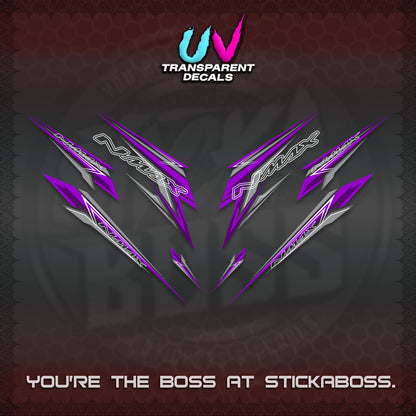 NMAX V2 UV TRANSPARENT DECALS (2024 NM 00-A1 STYLE) STICKER DECALS By STICKABOSS