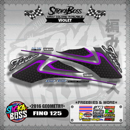FINO 125 DECALS ( 2016 GEOMETRY )【WITH FREEBIES】