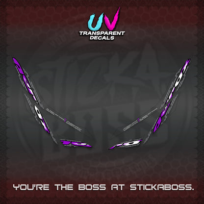AEROX 155 V1 UV TRANSPARENT DECALS (NEW 2026 VORTEX) STICKER KITS BY STICKABOSS
