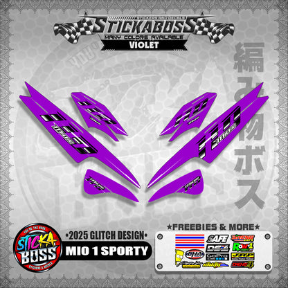 MIO 1/SPORTY/ SMILE STICKER DECALS ( 2025 GLITCH DESIGN )【WITH FREEBIES】