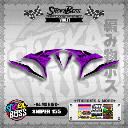 SNIPER 155 DECALS ( 04 MX KING )【WITH FREEBIES】