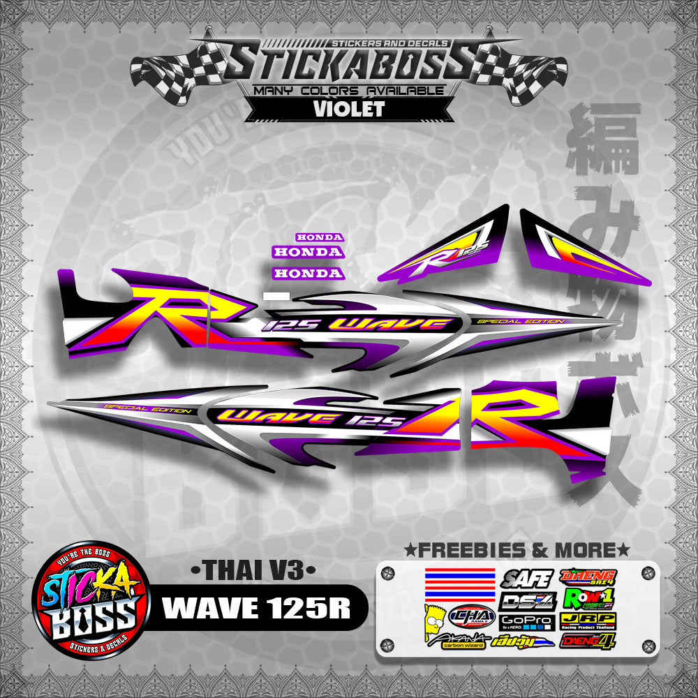 HONDA WAVE 125 R ( THAI V3 ) 【WITH FREEBIES】