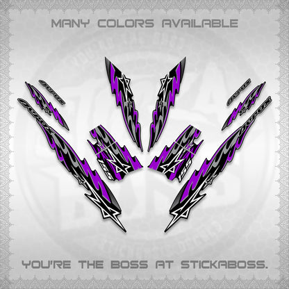 AEROX V2 INDO DECALS (2026 STAR 0001 MOTIF) STICKER KITS By STICKABOSS