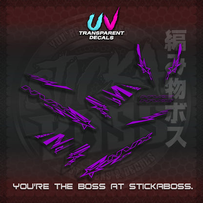 【PREMIUM UV PRINT】AEROX V1 MALAY CONCEPT ( TRANSPARENT NVX STARLIGHT ) STICKER DECALS By STICKABOSS