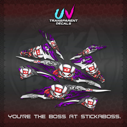 BEAT FI V1 UV TRANSPARENT DECALS (2026 NEW RCB 2.0 DESIGN) STICKER KITS BY STICKABOSS