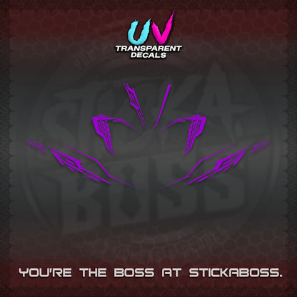 CLICK 125 V4 UV TRANSPARENT DECALS (2026 VEERIZA STYLISH DESIGN) STICKER DECALS By STICKABOSS