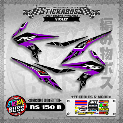 RS 150 R STICKER DECALS ( SONIC KING LOGO EDITION )【WITH FREEBIES】