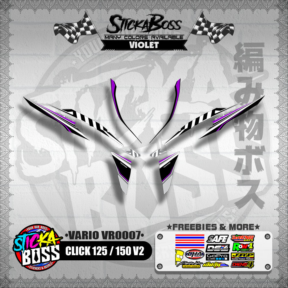 CLICK 125 / 150 V2 DECALS ( VARIO VR0007 )【WITH FREEBIES】