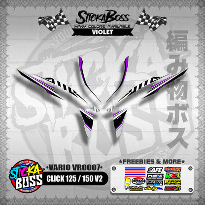 CLICK 125 / 150 V2 DECALS ( VARIO VR0007 )【WITH FREEBIES】