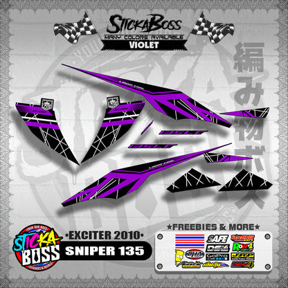 SNIPER 135 DECALS ( EXCITER 2010 )【WITH FREEBIES】