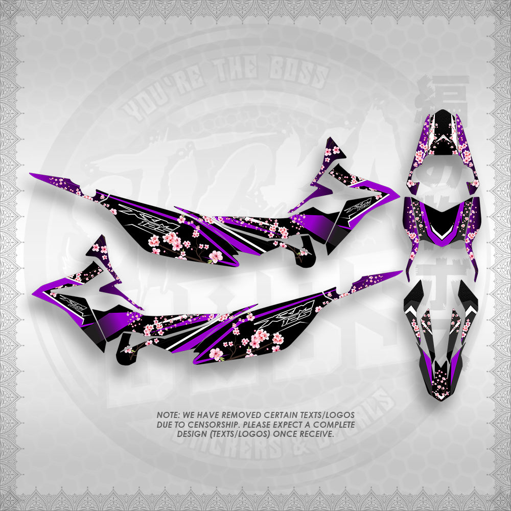 STICKER DECALS FOR XRM 125 FI FULL DECALS (X125FSAIN) By STICKABOSS (SOFIE LAMINATED WATERPROOF)