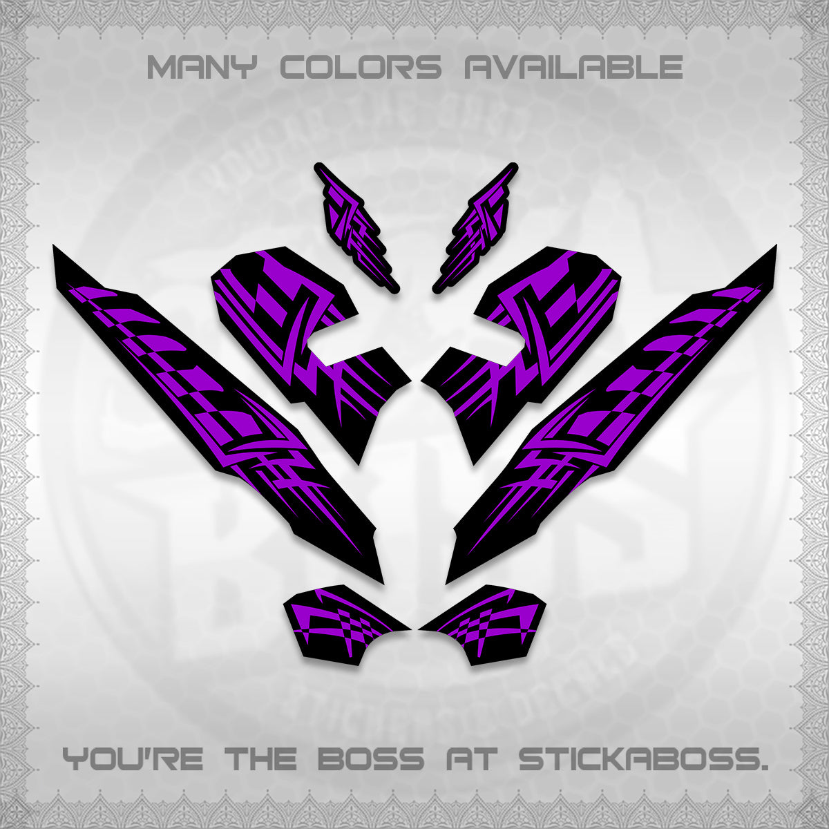 CLICK 125 V3 VARIO INDO-MALAY DECALS (2026 TRIBAL LINES DESIGN) STICKER DECALS By STICKABOSS