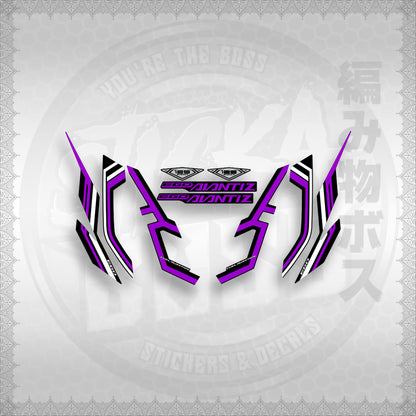 STICKER DECALS for MIO SOUL i125 (MSIEGAVCUDE17) By STICKABOSS (SOFIE LAMINATED WATERPROOF)