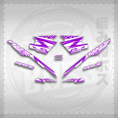 STICKER DECALS for AEROX V3 ALPHA TURBO INDO FOR WHITE (AV314ARV9SE) By STICKABOSS (SOFIE LAMINATED WATERPROOF)