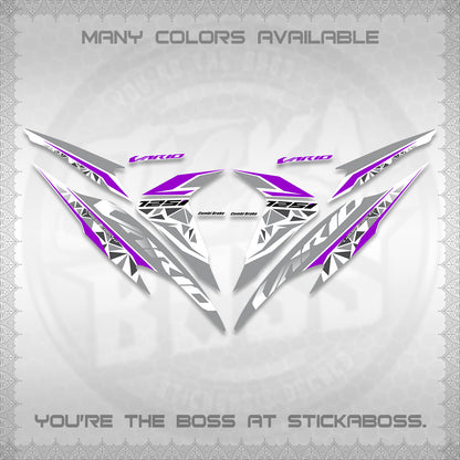 CLICK 125 V2 VARIO FOR WHITE DECALS (2018–2022 STYLE DESIGN) STICKER DECALS BY STICKABOSS