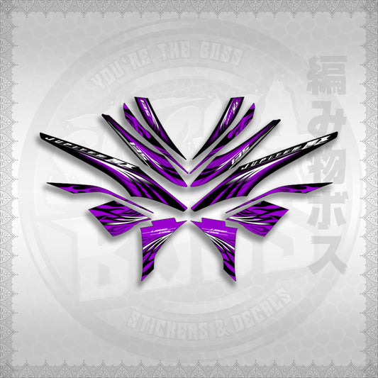 STICKER DECALS for SNIPER 135 MX JUPITER (S13509FICUBO)By STICKABOSS (SOFIE LAMINATED WATERPROOF)