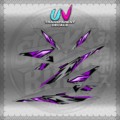 TRANSPARENT BEAT 110 V3 INDO-MALAY CONCEPT (STRIPING MOTIF DESIGN) STICKER DECALS for STICKABOSS
