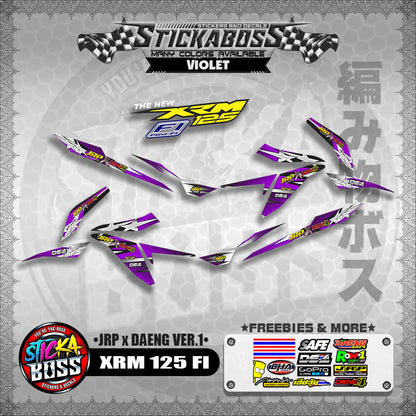 XRM 125 FI Decals - (JRP x DAENG VER.1) [STREET BIKE CONCEPT]【PREMIUM GLOSSY LAMINATED】