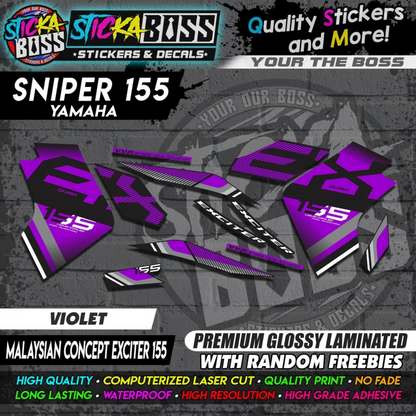 SNIPER 155 New Stock Decals [ MALAYSIAN CONCEPT EXCITER 155 ]