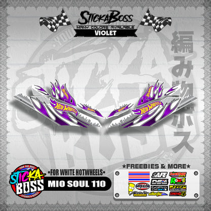 MIO SOUL 110 CARB OLD DECALS ( FOR WHITE HOTWHEELS )【WITH FREEBIES】