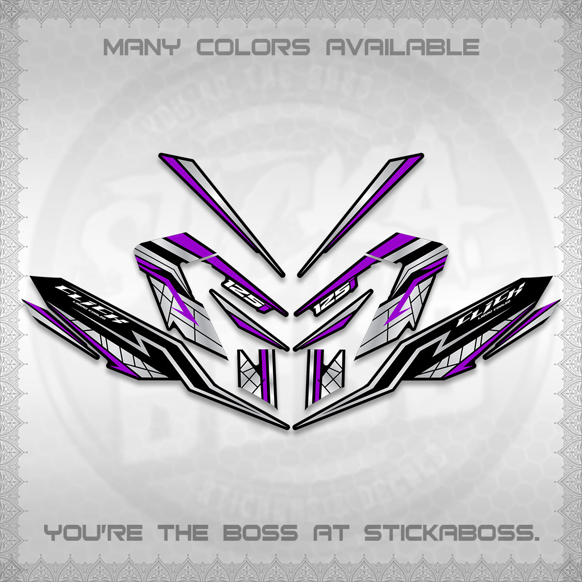 CLICK V4 INDO DECALS (2026 NEW LINE X STYLE) STICKER KITS By STICKABOSS
